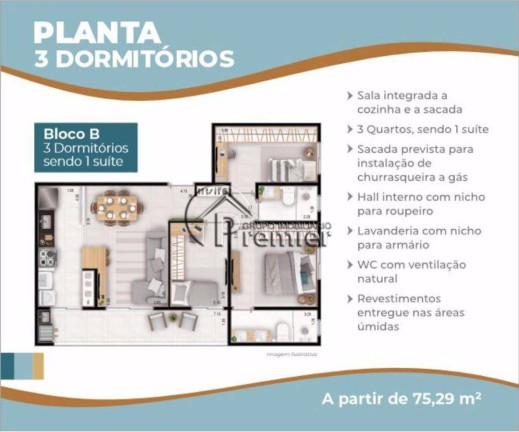 Imagem Apartamento com 3 Quartos à Venda, 75 m² em Jardim Santa Cruz - Indaiatuba Imagem Apartamento com 3 Quartos à Venda, 75 m² em Jardim Santa Cruz - Indaiatuba