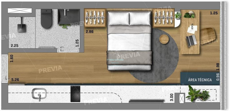 Imagem Studio com 1 Quarto à Venda, 23 m² em Perdizes - São Paulo
