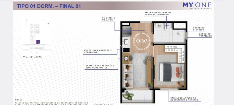 Imagem Imóvel com 1 Quarto à Venda, 28 m² em Jardim Das Acácias - São Paulo Imagem Imóvel com 1 Quarto à Venda, 28 m² em Jardim Das Acácias - São Paulo