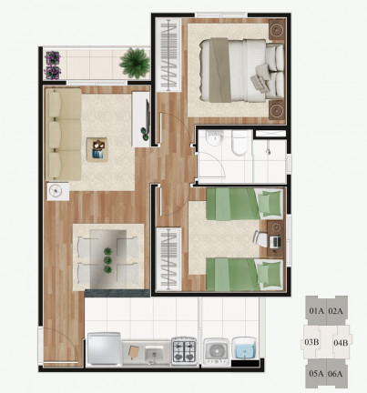 Imagem Apartamento com 2 Quartos à Venda, 47 m² em Vila Nova Cachoeirinha - São Paulo