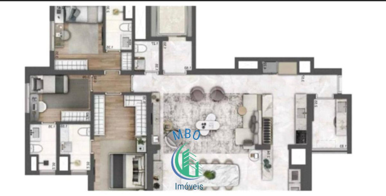 Imagem Apartamento com 3 Quartos à Venda, 123 m² em Jardim Aurélia - São Paulo Imagem Apartamento com 3 Quartos à Venda, 123 m² em Jardim Aurélia - São Paulo