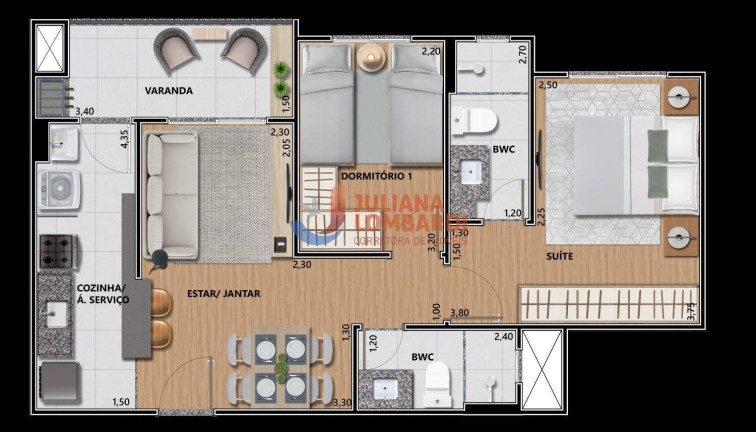 Imagem Apartamento com 2 Quartos à Venda, 76 m² em Neva - Cascavel Imagem Apartamento com 2 Quartos à Venda, 76 m² em Neva - Cascavel