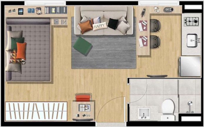 Imagem Studio com 1 Quarto à Venda, 24 m² em Liberdade - São Paulo Imagem Studio com 1 Quarto à Venda, 24 m² em Liberdade - São Paulo