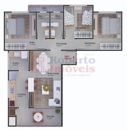 Imagem Apartamento com 2 Quartos à Venda, 85 m² em Paese - Itapoá Imagem Apartamento com 2 Quartos à Venda, 85 m² em Paese - Itapoá