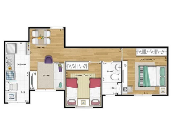 Imagem Apartamento com 2 Quartos à Venda, 47 m² em Vila Antonieta - São Paulo Imagem Apartamento com 2 Quartos à Venda, 47 m² em Vila Antonieta - São Paulo