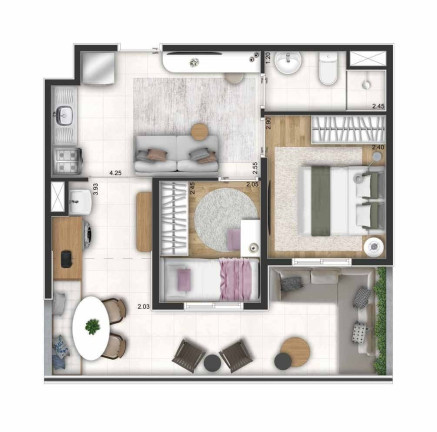 Imagem Apartamento com 2 Quartos à Venda, 41 m² em Jardim Taquaral - São Paulo Imagem Apartamento com 2 Quartos à Venda, 41 m² em Jardim Taquaral - São Paulo