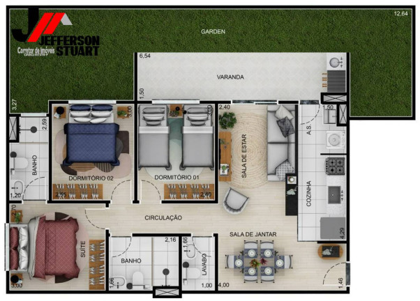 Imagem Apartamento com 3 Quartos à Venda, 73 m² em São Dimas - Guaratinguetá Imagem Apartamento com 3 Quartos à Venda, 73 m² em São Dimas - Guaratinguetá