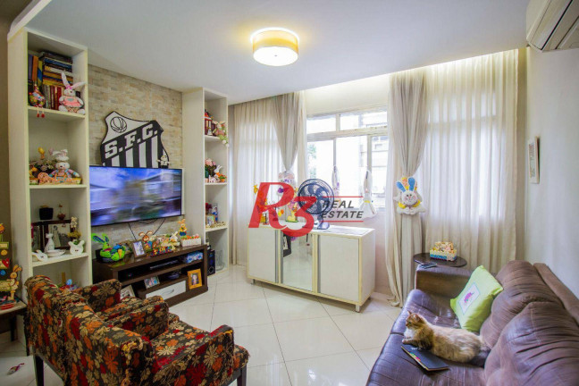 Apartamento com 3 Quartos à Venda, 146 m² em Gonzaga - Santos