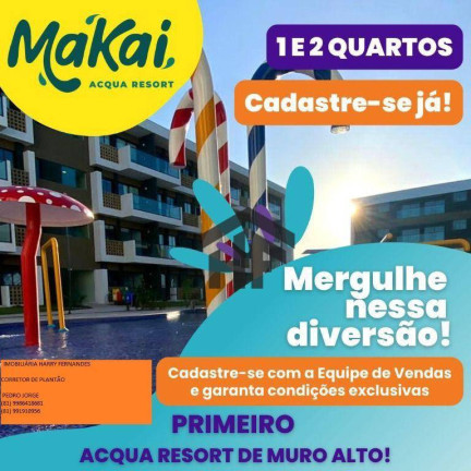 Imagem Apartamento com 2 Quartos à Venda, 29 m² em Muro Alto - Ipojuca Imagem Apartamento com 2 Quartos à Venda, 29 m² em Muro Alto - Ipojuca