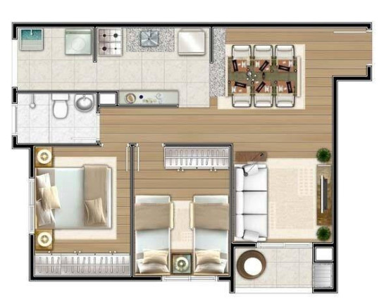 Imagem Apartamento com 2 Quartos à Venda, 53 m² em Jardim Santa Inês Ii - São José Dos Campos