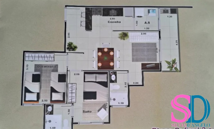 Imagem Apartamento com 2 Quartos à Venda, 70 m² em Perequê Açu - Ubatuba