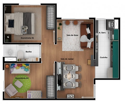 Imagem Apartamento com 2 Quartos à Venda, 43 m² em Vila Andrade - São Paulo Imagem Apartamento com 2 Quartos à Venda, 43 m² em Vila Andrade - São Paulo