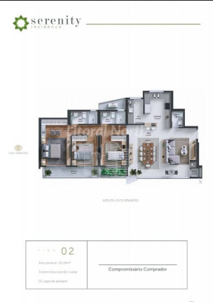 Imagem Apartamento com 3 Quartos à Venda, 131 m² em Centro - Itajaí