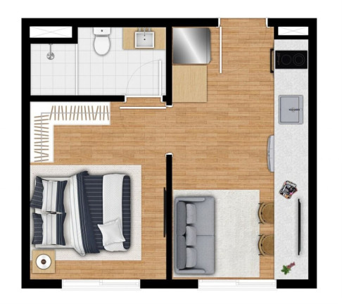 Imagem Apartamento com 1 Quarto à Venda, 24 m² em Santa Cecília - São Paulo Imagem Apartamento com 1 Quarto à Venda, 24 m² em Santa Cecília - São Paulo