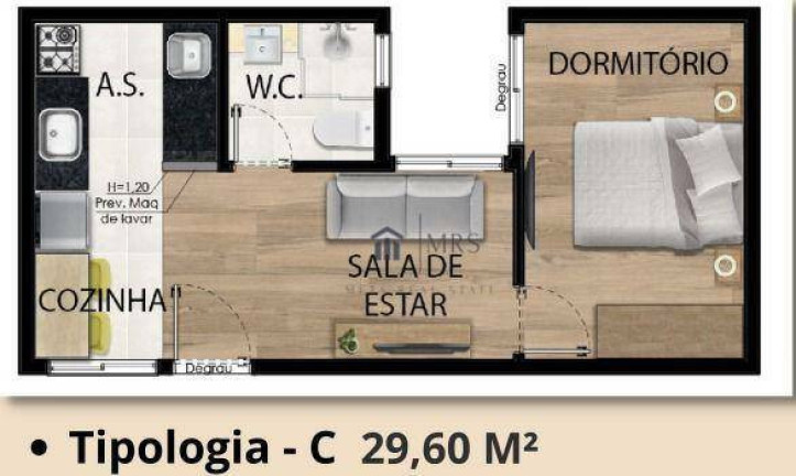 Imagem Imóvel com 1 Quarto à Venda, 29 m² em Vila Nivi - São Paulo