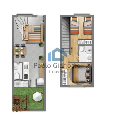 Imagem Casa de Condomínio com 2 Quartos à Venda, 50 m² em Outeiro De Passárgada - Cotia