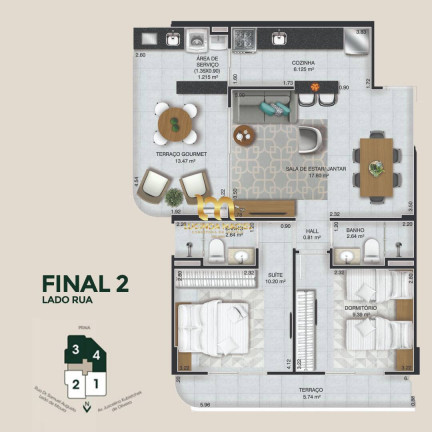 Imagem Apartamento com 2 Quartos à Venda, 76 m² em Caiçara - Praia Grande Imagem Apartamento com 2 Quartos à Venda, 76 m² em Caiçara - Praia Grande