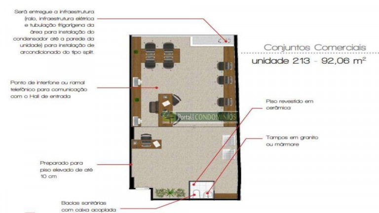Imagem Sala Comercial à Venda, 80 m² em Rebouças - Curitiba Imagem Sala Comercial à Venda, 80 m² em Rebouças - Curitiba