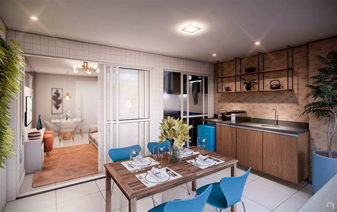 Imagem Apartamento com 3 Quartos à Venda, 90 m² em Guilhermina - Praia Grande