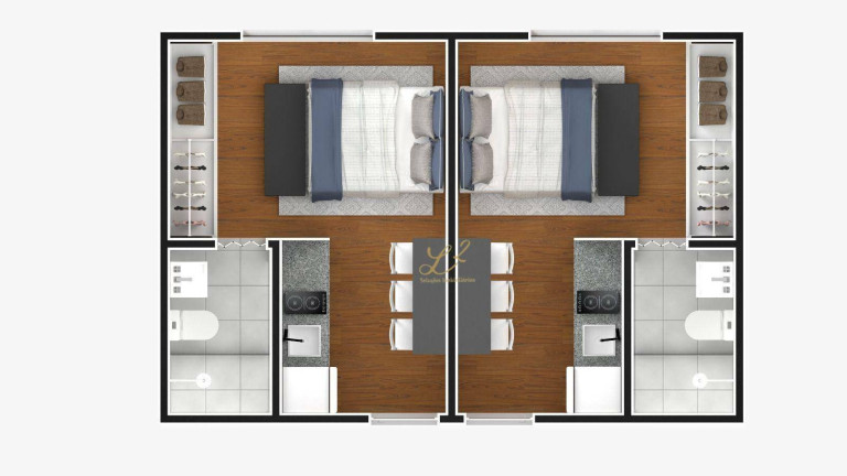 Imagem Studio com 1 Quarto à Venda, 17 m² em Portão - Curitiba Imagem Studio com 1 Quarto à Venda, 17 m² em Portão - Curitiba