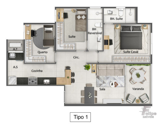 Imagem Imóvel com 3 Quartos à Venda, 77 m² em Praia Da Costa - Vila Velha Imagem Imóvel com 3 Quartos à Venda, 77 m² em Praia Da Costa - Vila Velha