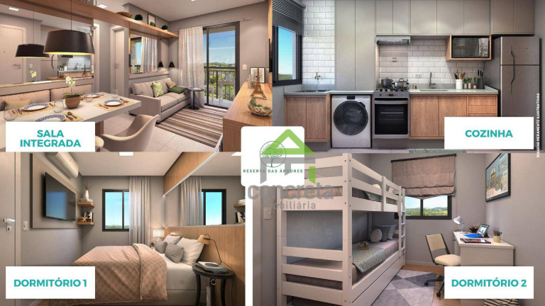 Imagem Apartamento com 2 Quartos à Venda, 48 m² em Roselandia - Cotia Imagem Apartamento com 2 Quartos à Venda, 48 m² em Roselandia - Cotia