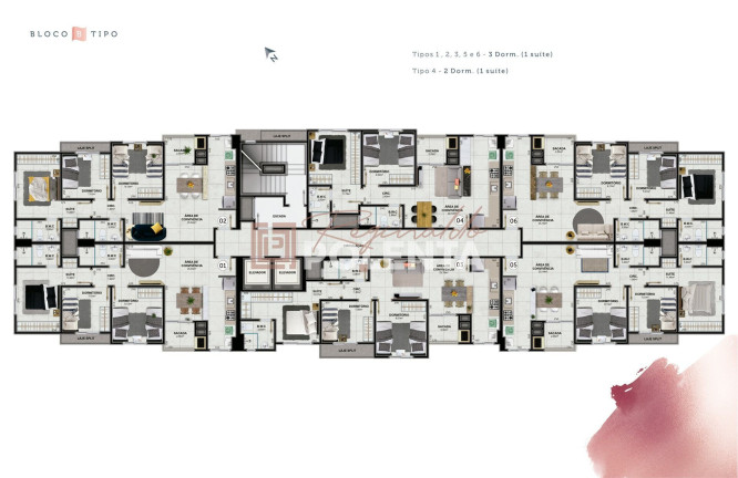 Imagem Apartamento com 2 Quartos à Venda, 62 m² em Santa Catarina - Criciúma