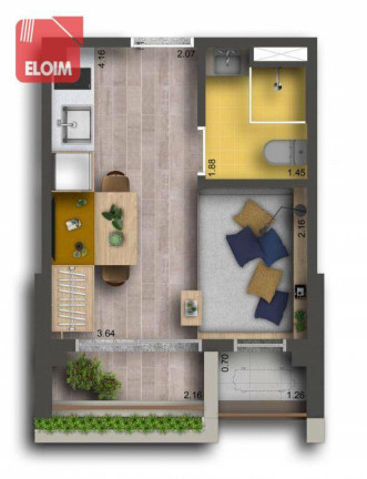 Imagem Studio à Venda, 20 m² em Jardins - São Paulo Imagem Studio à Venda, 20 m² em Jardins - São Paulo