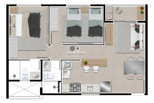 Imagem Apartamento com 3 Quartos à Venda, 50 m² em José De Alencar - Fortaleza Imagem Apartamento com 3 Quartos à Venda, 50 m² em José De Alencar - Fortaleza