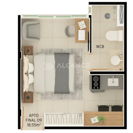 Imagem Flat com 1 Quarto à Venda, 18 m² em Intermares - Cabedelo Imagem Flat com 1 Quarto à Venda, 18 m² em Intermares - Cabedelo