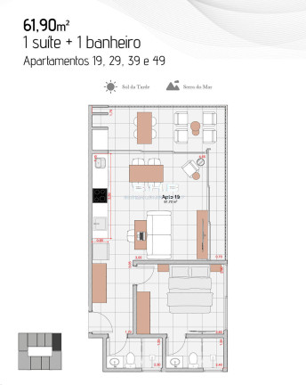Imagem Apartamento com 2 Quartos à Venda, 75 m² em Toninhas - Ubatuba
