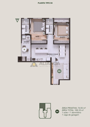 Imagem Apartamento com 3 Quartos à Venda, 106 m² em Centro - Navegantes Imagem Apartamento com 3 Quartos à Venda, 106 m² em Centro - Navegantes