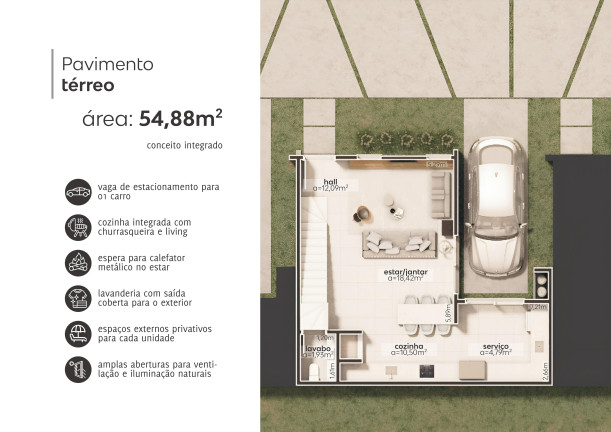 Imagem Casa com 2 Quartos à Venda, 98 m² em Ferraz - Garopaba