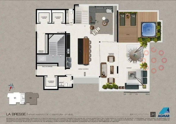 Imagem Apartamento com 4 Quartos à Venda, 174 m² em Vila Da Serra - Nova Lima