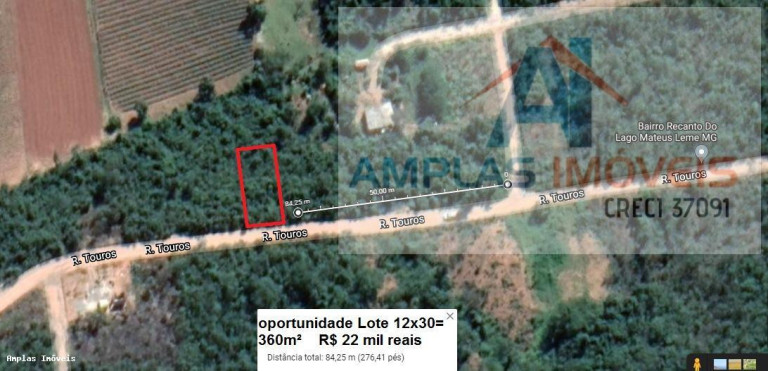 Imagem Terreno à Venda,  em Recanto Do Lago - Mateus Leme