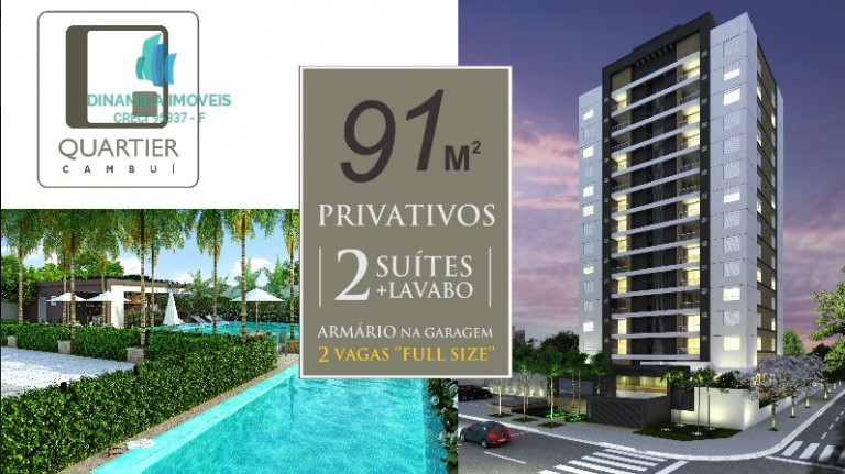 Apartamento com 2 Quartos à Venda, 91 m² em Cambuí - Campinas