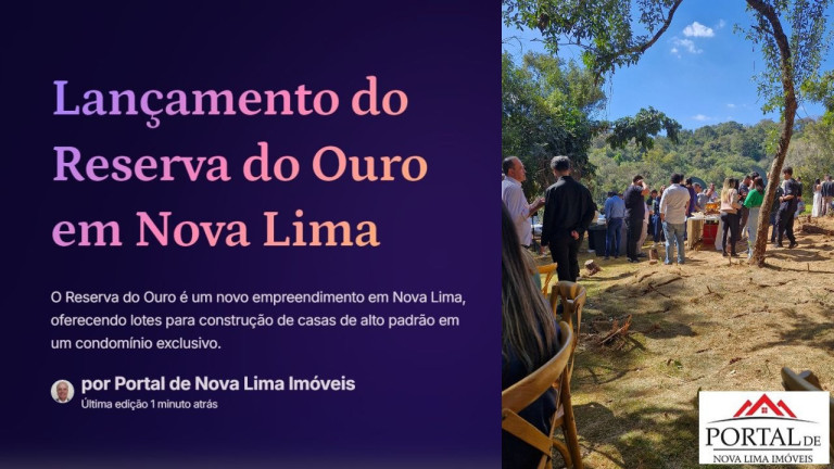 Imagem Terreno à Venda, 335 m² em Pau Pombo - Nova Lima