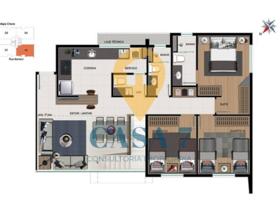 Imagem Apartamento com 3 Quartos à Venda, 86 m² em Anchieta - Belo Horizonte