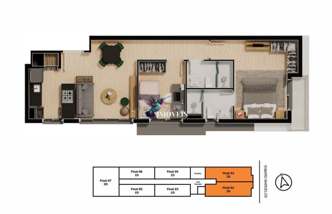 Imagem Apartamento com 2 Quartos à Venda, 66 m² em Floresta - Porto Alegre Imagem Apartamento com 2 Quartos à Venda, 66 m² em Floresta - Porto Alegre