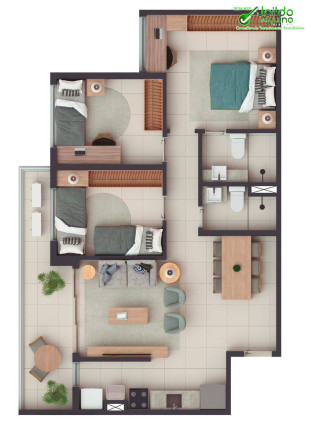 Imagem Apartamento com 3 Quartos à Venda, 68 m² em Presidente Kennedy - Fortaleza Imagem Apartamento com 3 Quartos à Venda, 68 m² em Presidente Kennedy - Fortaleza