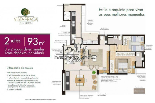 Imagem Apartamento com 3 Quartos à Venda, 93 m² em água Branca - São Paulo