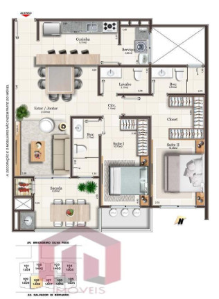 Imagem Imóvel com 2 Quartos à Venda, 