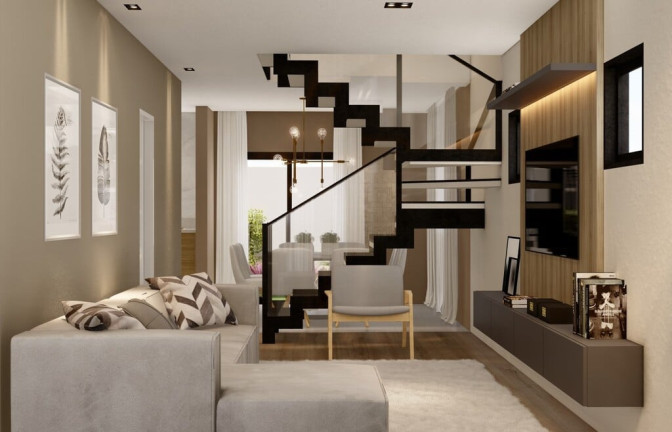 Imagem Casa de Condomínio com 3 Quartos à Venda, 123 m² em Portão - Curitiba