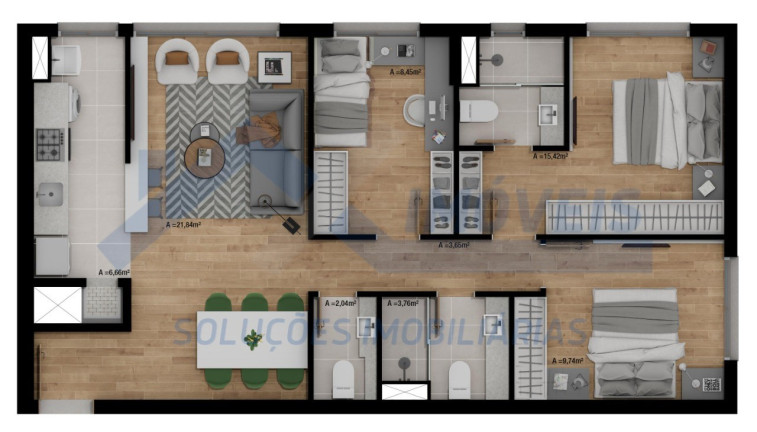 Imagem Imóvel com 2 Quartos à Venda, 62 m² em Passo Da Areia - Porto Alegre Imagem Imóvel com 2 Quartos à Venda, 62 m² em Passo Da Areia - Porto Alegre