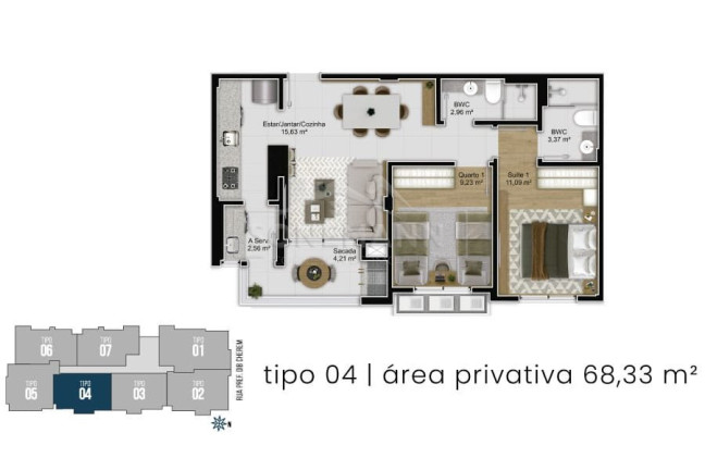 Imagem Apartamento com 2 Quartos à Venda, 79 m² em Capoeiras - Florianópolis