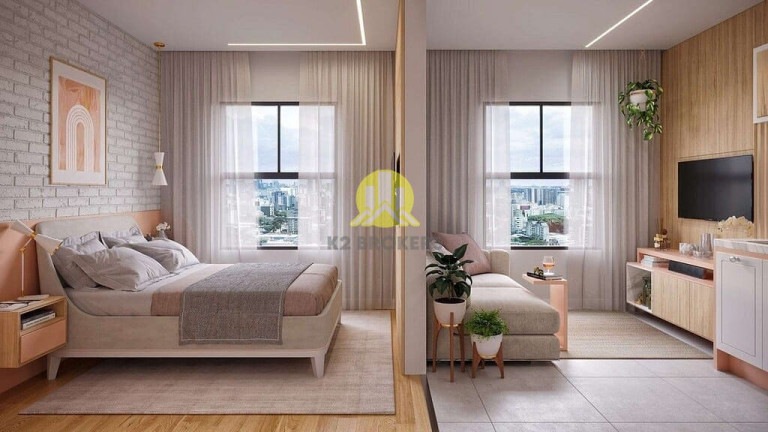 Imagem Studio com 1 Quarto à Venda, 29 m² em água Verde - Curitiba Imagem Studio com 1 Quarto à Venda, 29 m² em água Verde - Curitiba