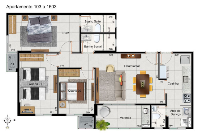 Imagem Imóvel com 3 Quartos à Venda, 90 m² em Norte (águas Claras) - Brasília Imagem Imóvel com 3 Quartos à Venda, 90 m² em Norte (águas Claras) - Brasília