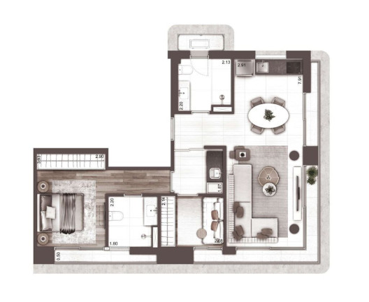 Studio com 1 Quarto à Venda, 32 m² em Higienópolis - São Paulo