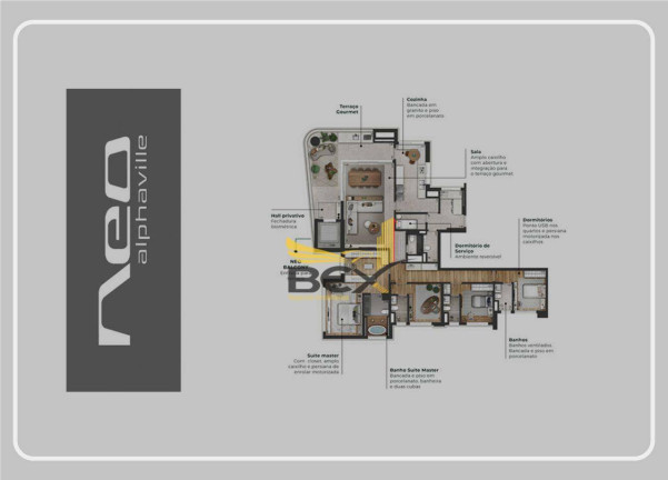 Imagem Apartamento com 4 Quartos à Venda, 244 m² em Alphaville Conde Ii - Barueri Imagem Apartamento com 4 Quartos à Venda, 244 m² em Alphaville Conde Ii - Barueri