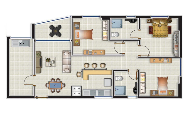 Imagem Imóvel com 2 Quartos à Venda, 42 m² em Campo Grande - Recife Imagem Imóvel com 2 Quartos à Venda, 42 m² em Campo Grande - Recife